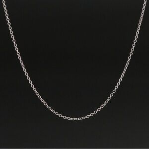 14K Gold (White) Cable Chain Necklace